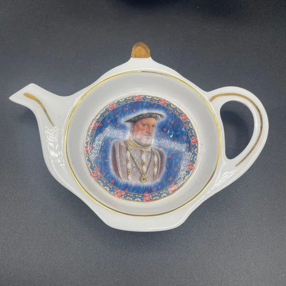 Vintage James Sadler King Henry VIII Kings & Queens Ceramic Teapot Spoon Rest